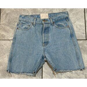 Revice Denim Cut Off‎ Shorts High Rise Blue Women's Size 27 h2